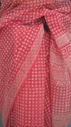 Saree Hand Block Printed Cotton