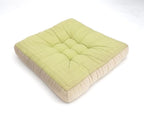Hand block printed organic cotton floor cushion | Myyra Jaipur