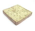 Hand block printed organic cotton floor cushion | Myyra Jaipur