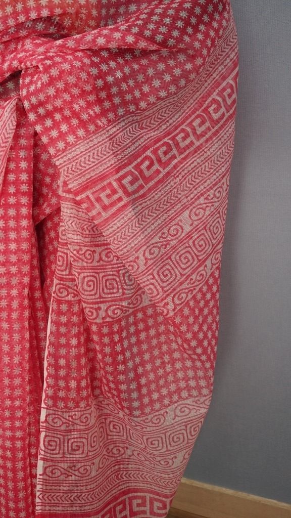 Saree Hand Block Printed Cotton
