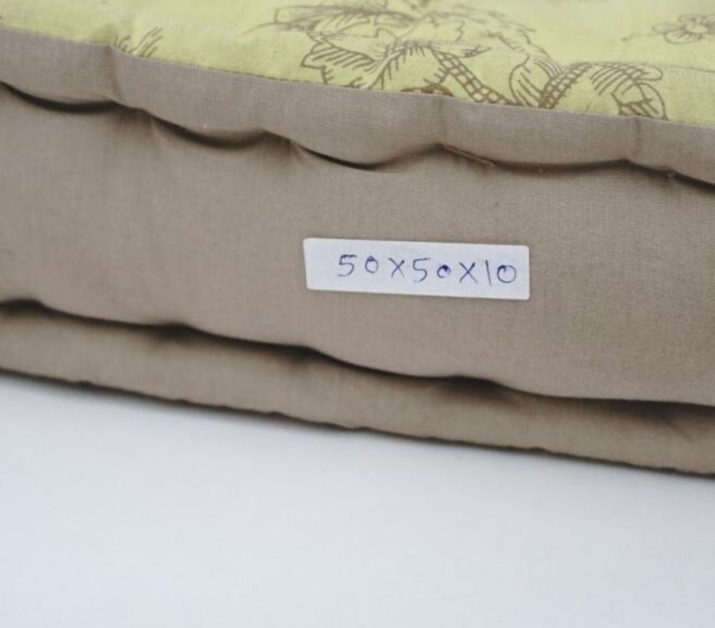 Floor cushion styled view from Myyra Jaipur