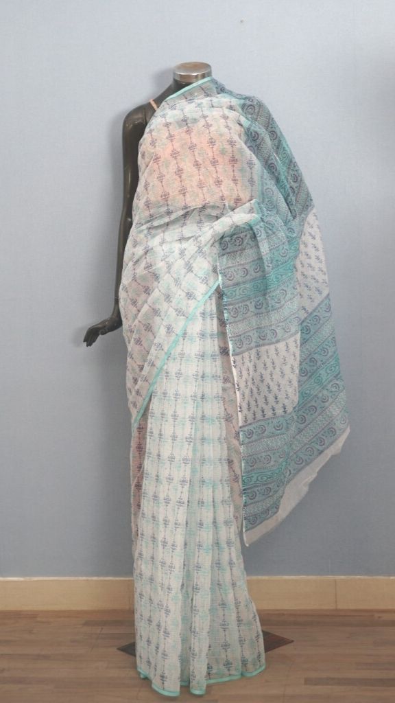 Saree Hand Block Printed Cotton
