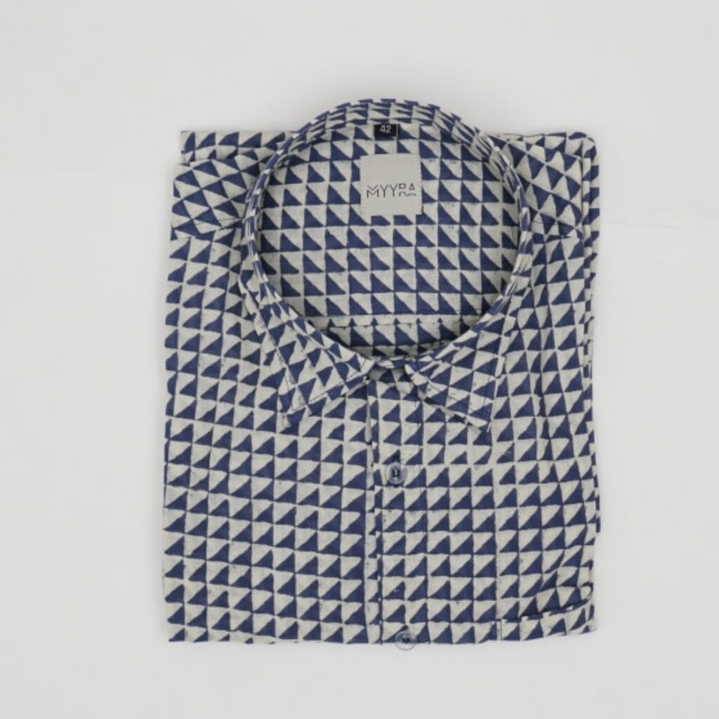 Block Printed Full Sleeve Shirt Pure Cotton