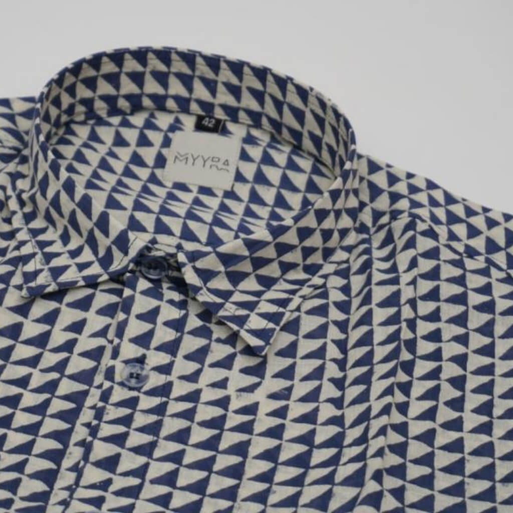 Block Printed Full Sleeve Shirt Pure Cotton