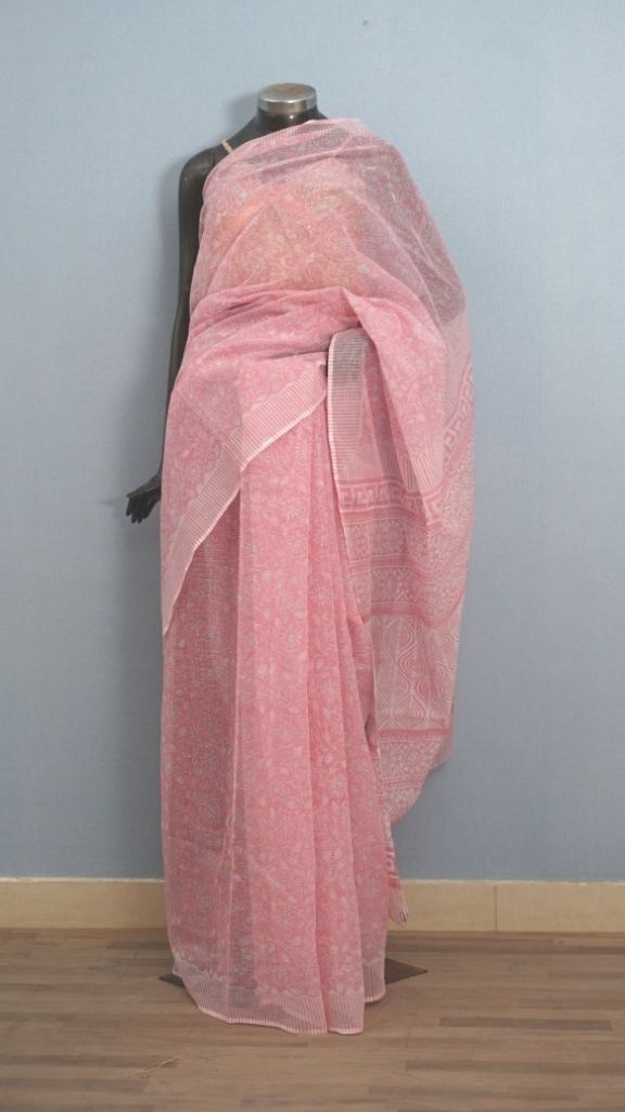 Saree Hand Block Printed Cotton