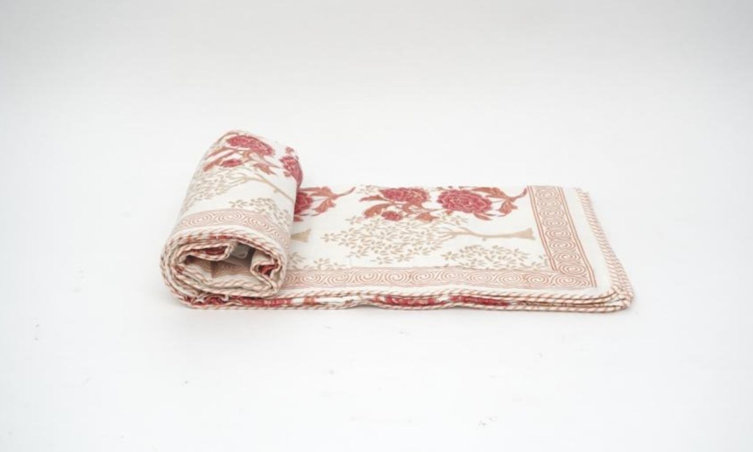 Dohar (lightweight cotton quilt) styled view from Myyra Jaipur