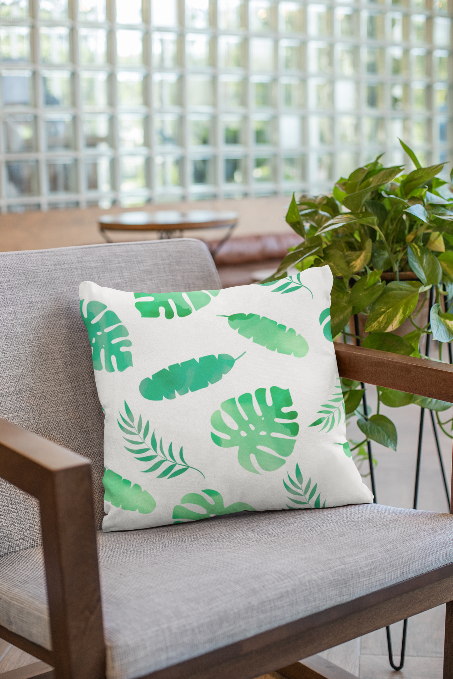 Lifestyle view of digital printed cushion cover #37 | Myyra Jaipur