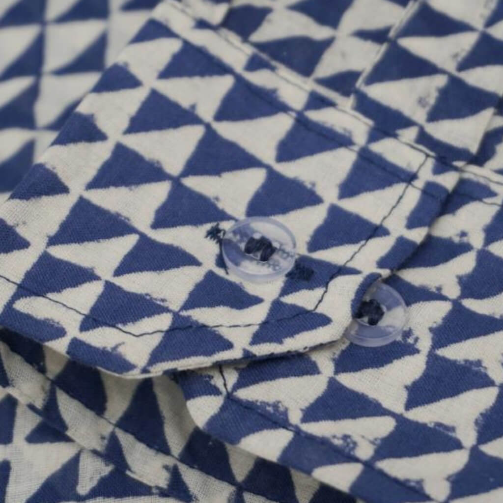 Block Printed Full Sleeve Shirt Pure Cotton