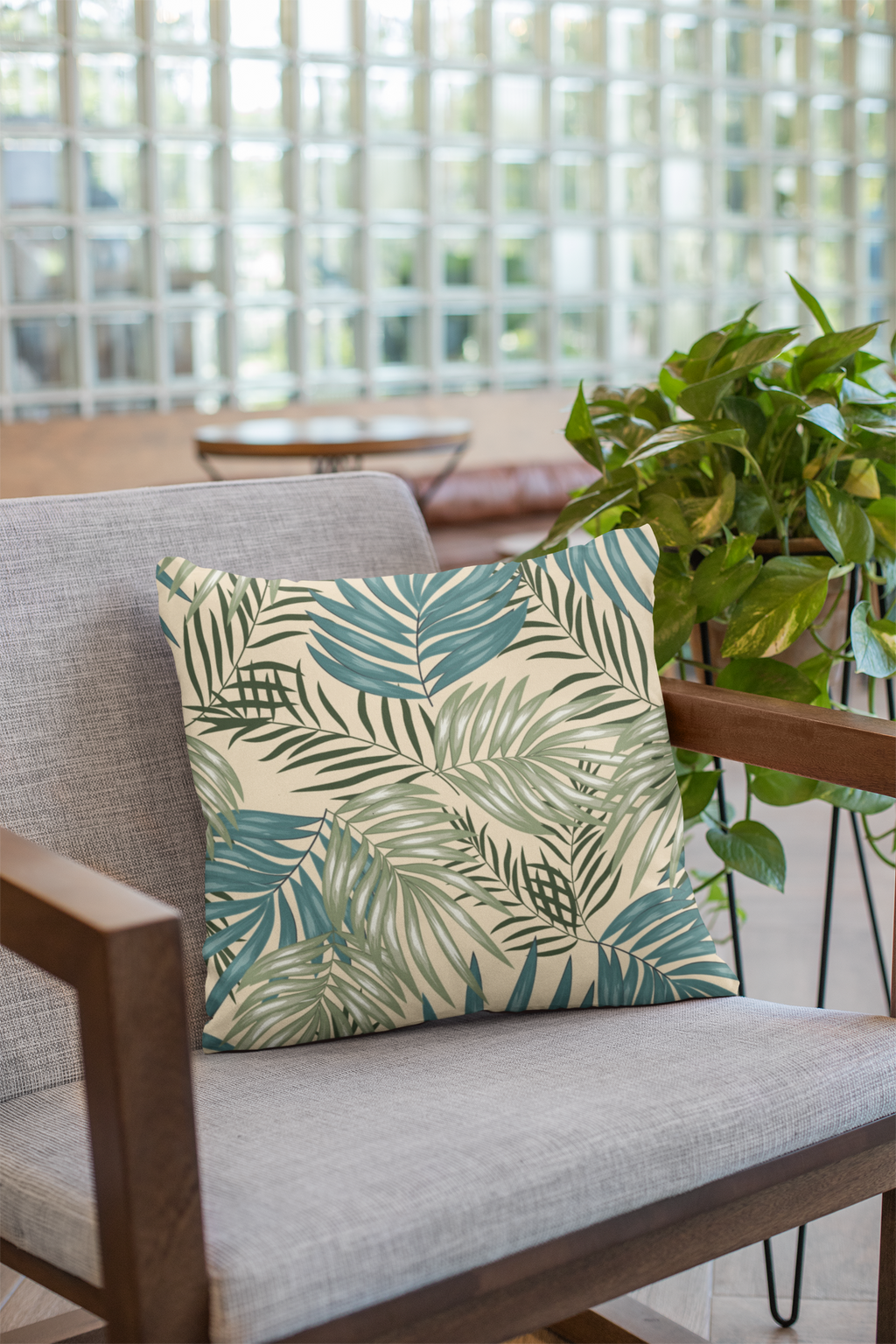 Close-up of digital print on cushion cover #36 | Myyra Jaipur