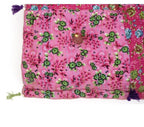 Floor cushion folded showing pattern repeat of hand block print | Myyra Jaipur