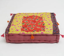 Load image into Gallery viewer, Floor Cushion Hand Block Printed Cotton