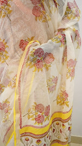 Saree Hand Block Printed Coton
