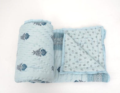 Quilt Hand Block Printed Cotton