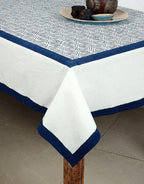 Hand block printed organic cotton table cover | Myyra Jaipur