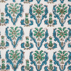 Hand block printed organic cotton fabric yardage from Myyra Jaipur