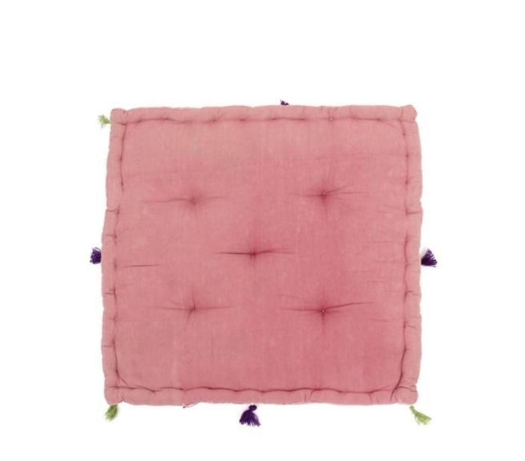 Floor cushion styled view from Myyra Jaipur