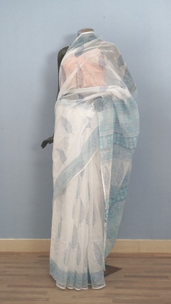 Saree Hand Block Printed Cotton