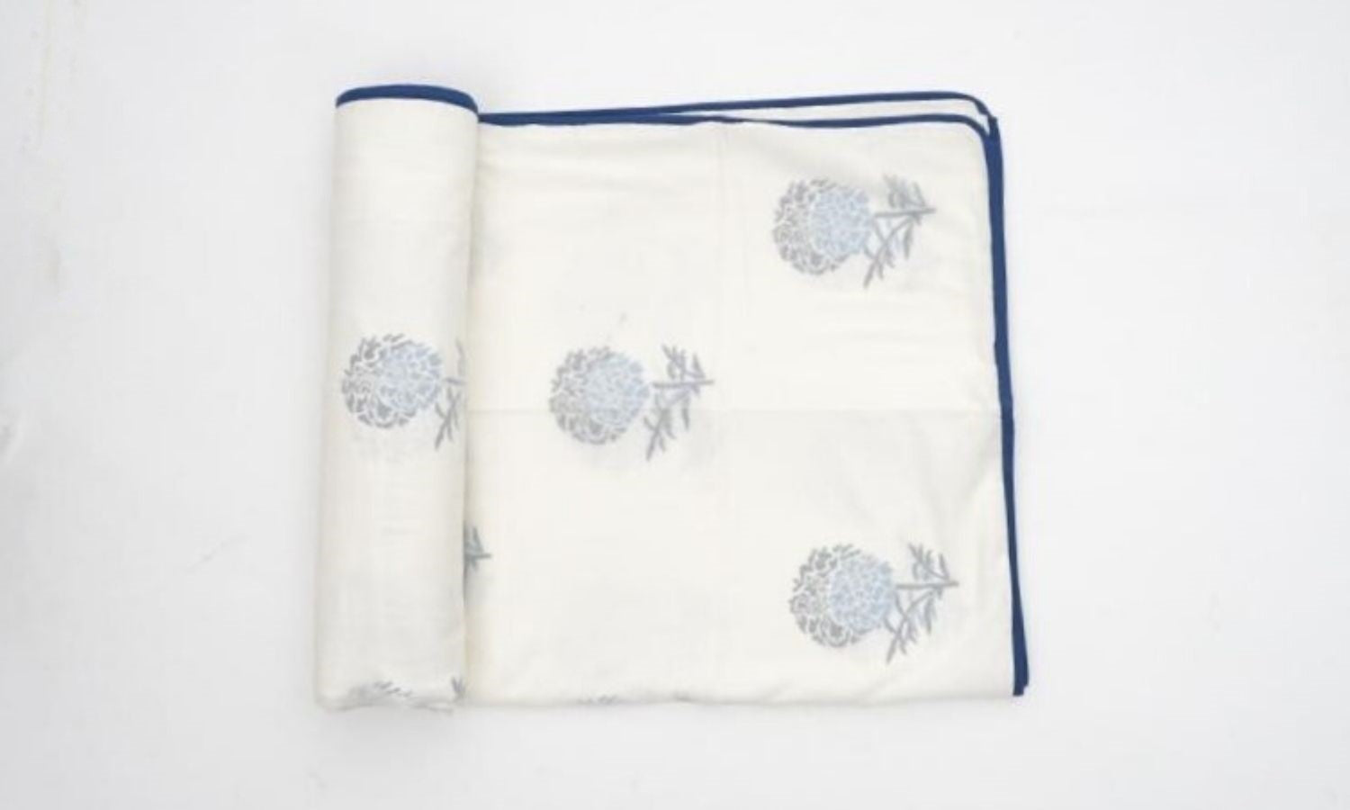 Dohar (lightweight cotton quilt) styled view from Myyra Jaipur