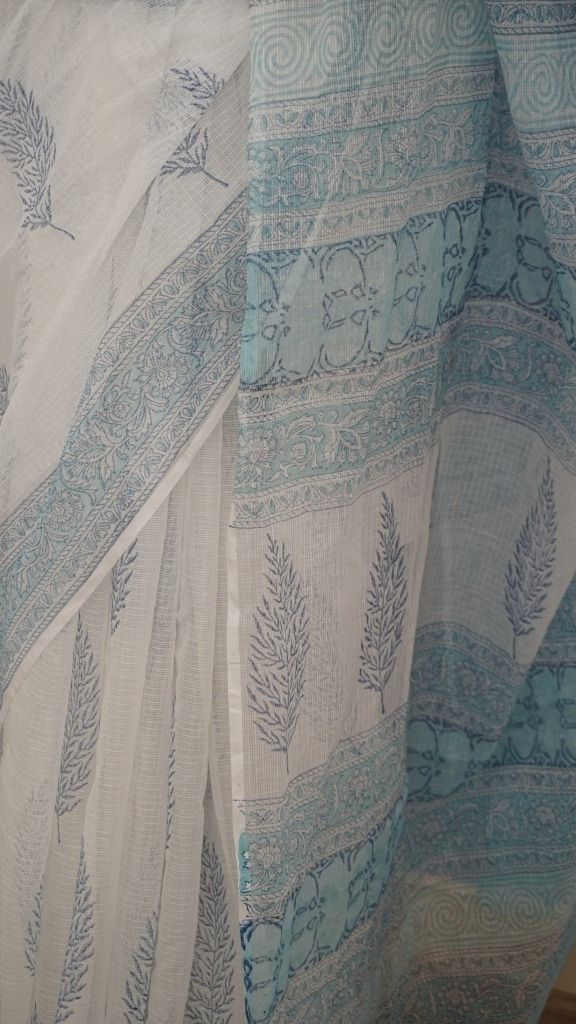 Saree Hand Block Printed Cotton