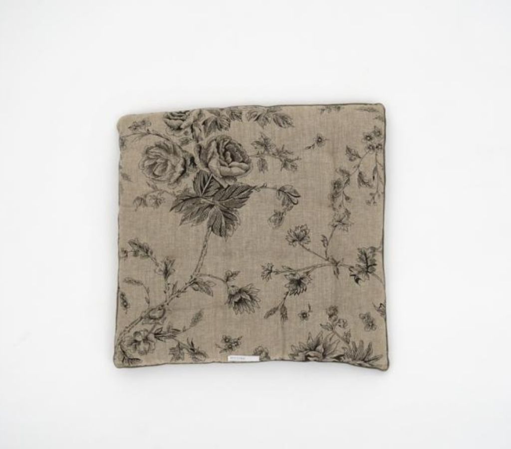 Floor cushion folded showing pattern repeat of hand block print | Myyra Jaipur