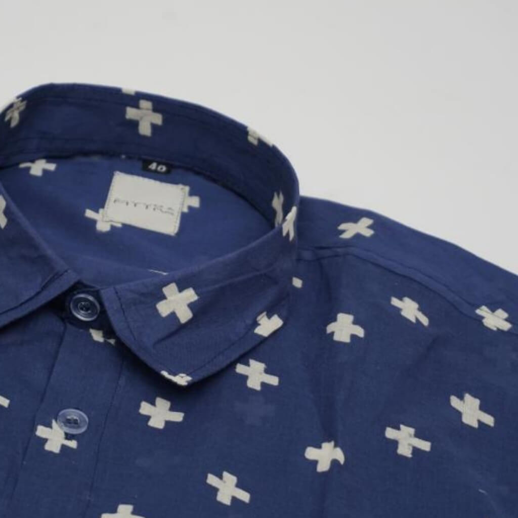 Block Printed Full Sleeve Shirt Pure Cotton