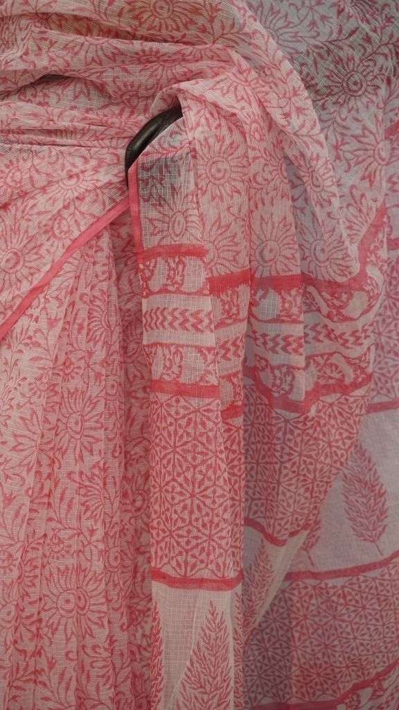 Saree Hand Block Printed Cotton