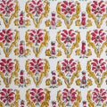 Hand block printed organic cotton fabric yardage from Myyra Jaipur