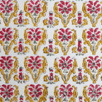 Hand block printed organic cotton fabric yardage from Myyra Jaipur