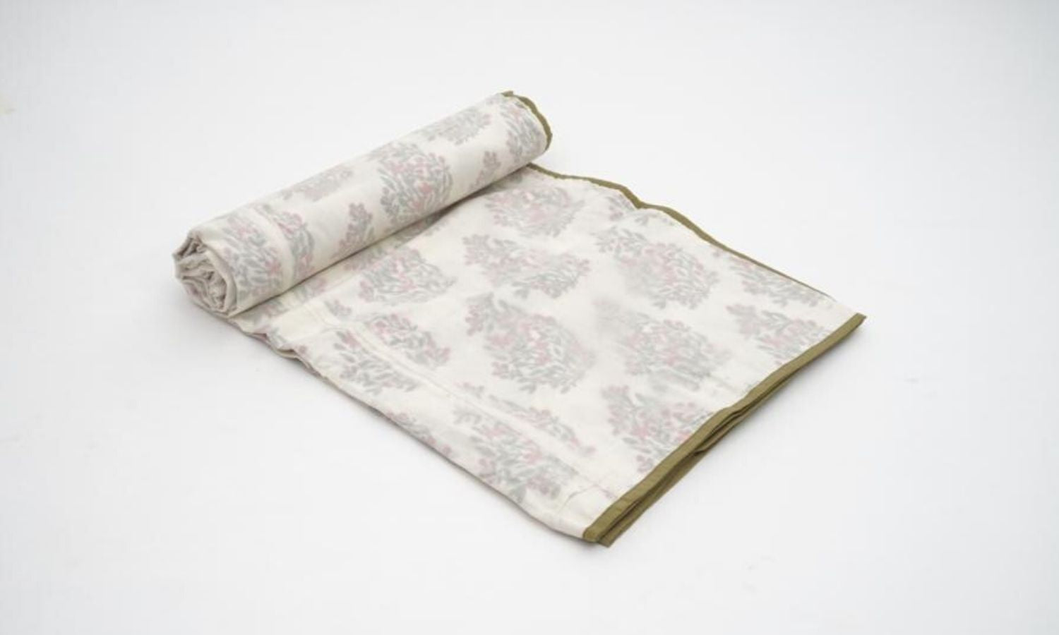 Hand block printed organic cotton dohar (lightweight cotton quilt) | Myyra Jaipur