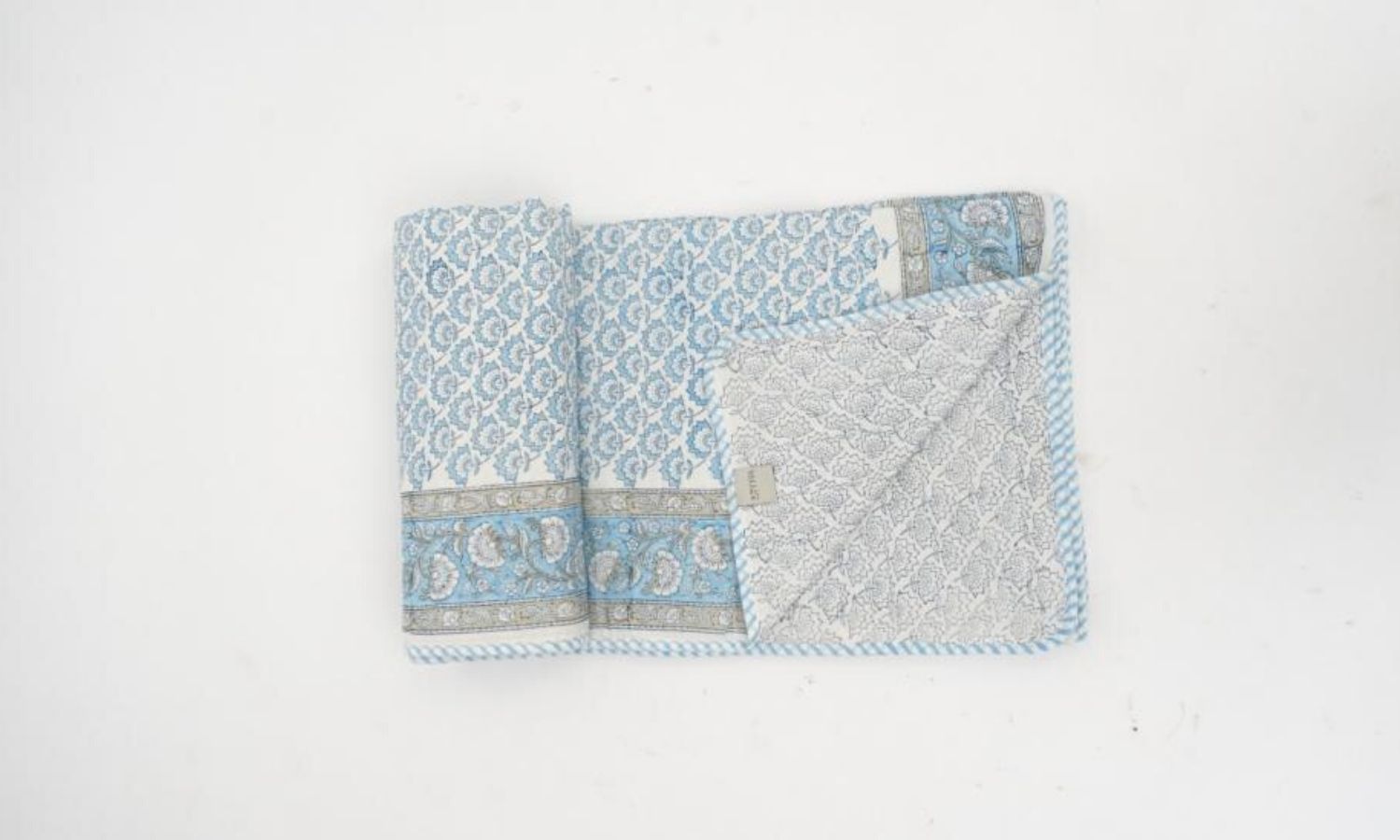 Dohar (lightweight cotton quilt) styled view from Myyra Jaipur