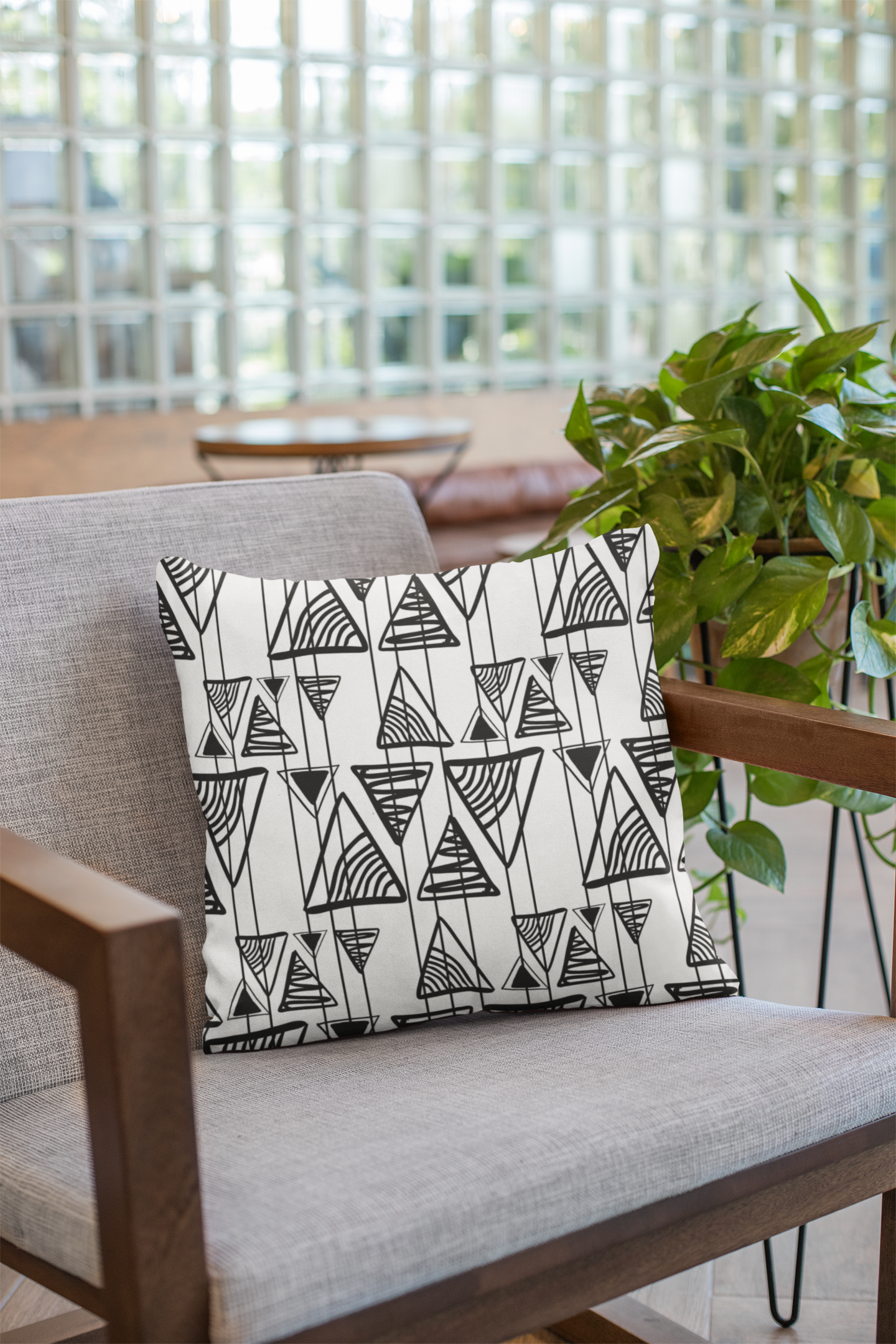 Lifestyle view of digital printed cushion cover #46 | Myyra Jaipur