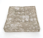 Floor cushion folded showing pattern repeat of hand block print | Myyra Jaipur
