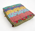 Hand block printed organic cotton floor cushion | Myyra Jaipur