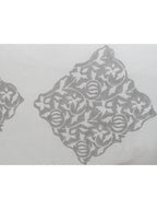 Close-up of hand block print on organic cotton pillow cover | Myyra Jaipur