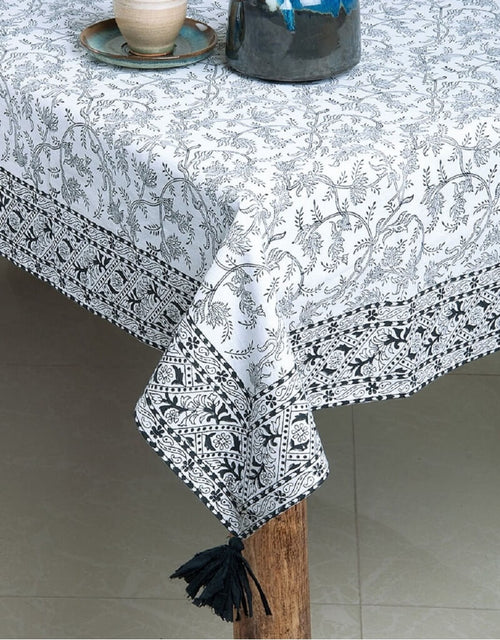 Hand block printed organic cotton table cover | Myyra Jaipur
