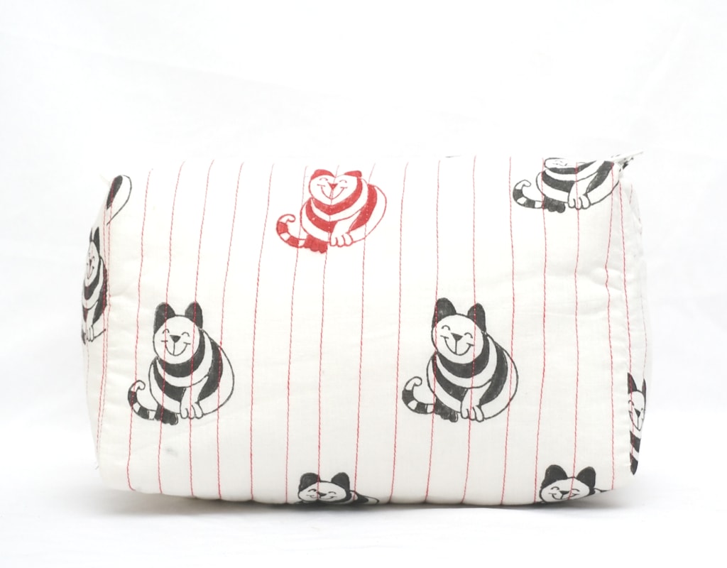 Pouch Hand Block Printed Cotton 02
