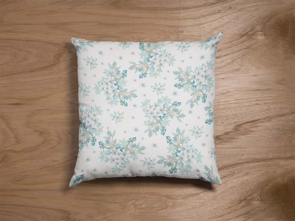 Pair of digital printed cushion covers #48 styled view | Myyra Jaipur