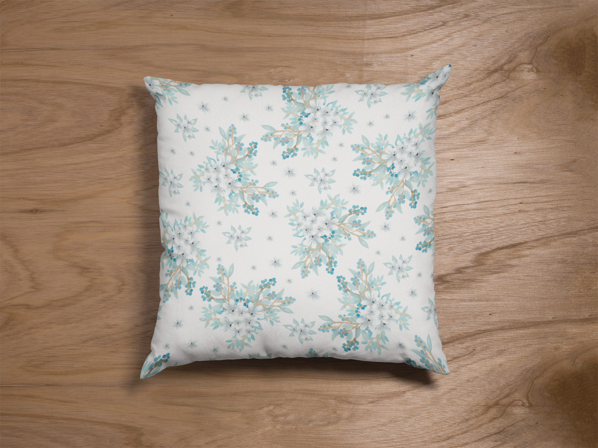 Pair of digital printed cushion covers #48 styled view | Myyra Jaipur