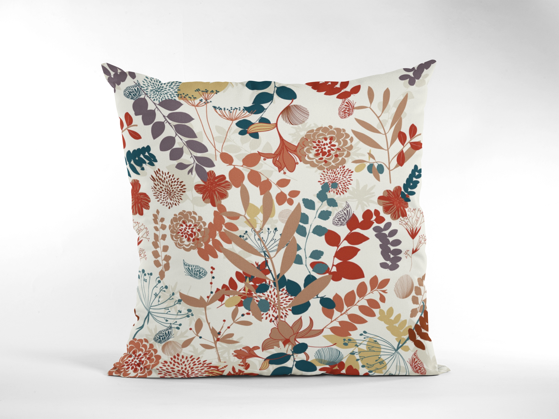 Pair of digital printed cushion covers #49 styled view | Myyra Jaipur