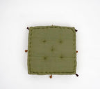 Floor cushion styled view from Myyra Jaipur