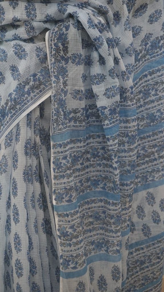 Saree Hand Block Printed Cotton