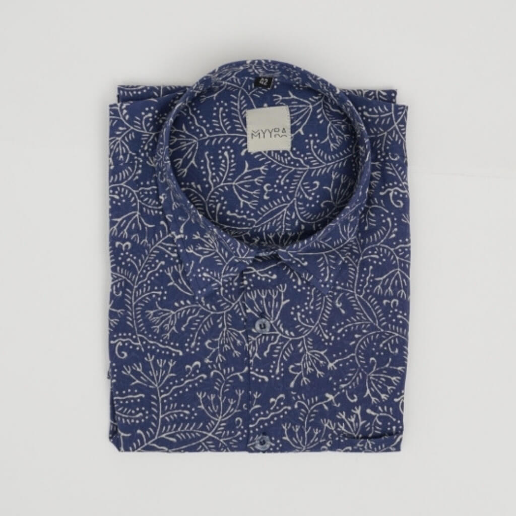 Block Printed Full Sleeve Shirt Pure Cotton