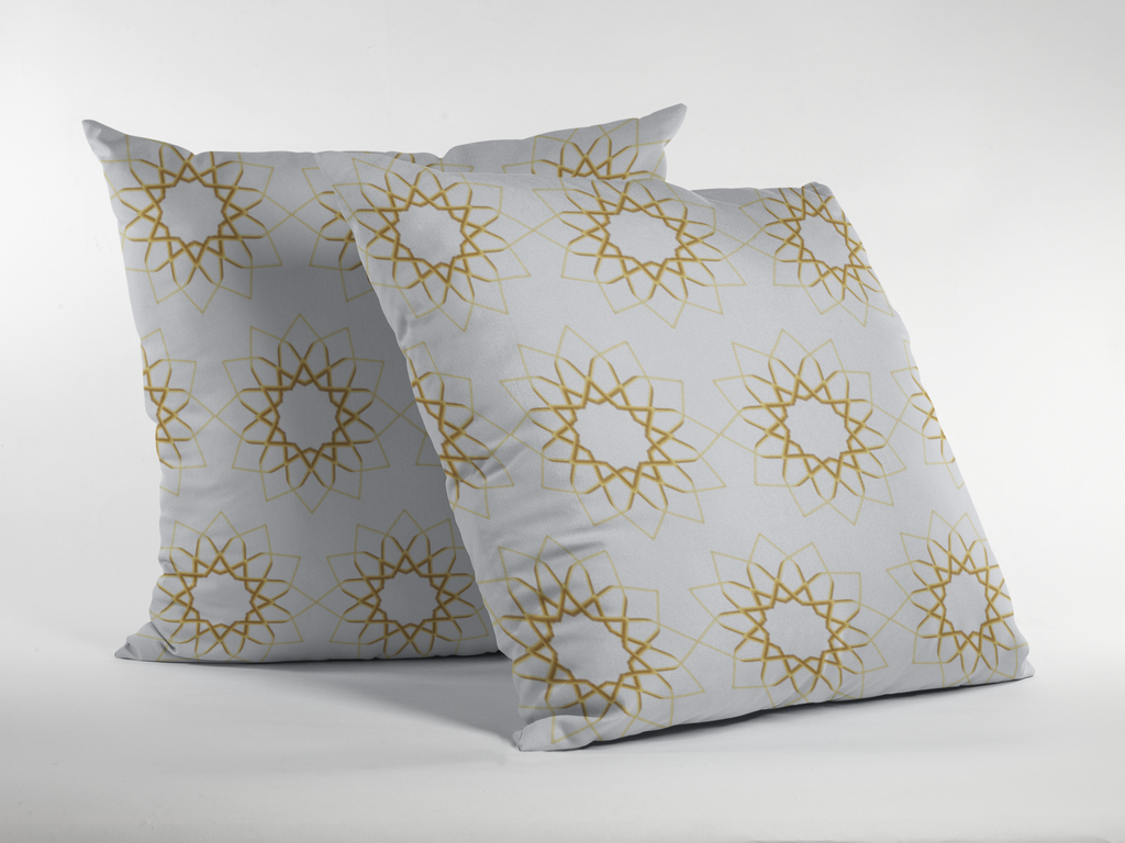 Pair of digital printed cushion covers #52 styled view | Myyra Jaipur