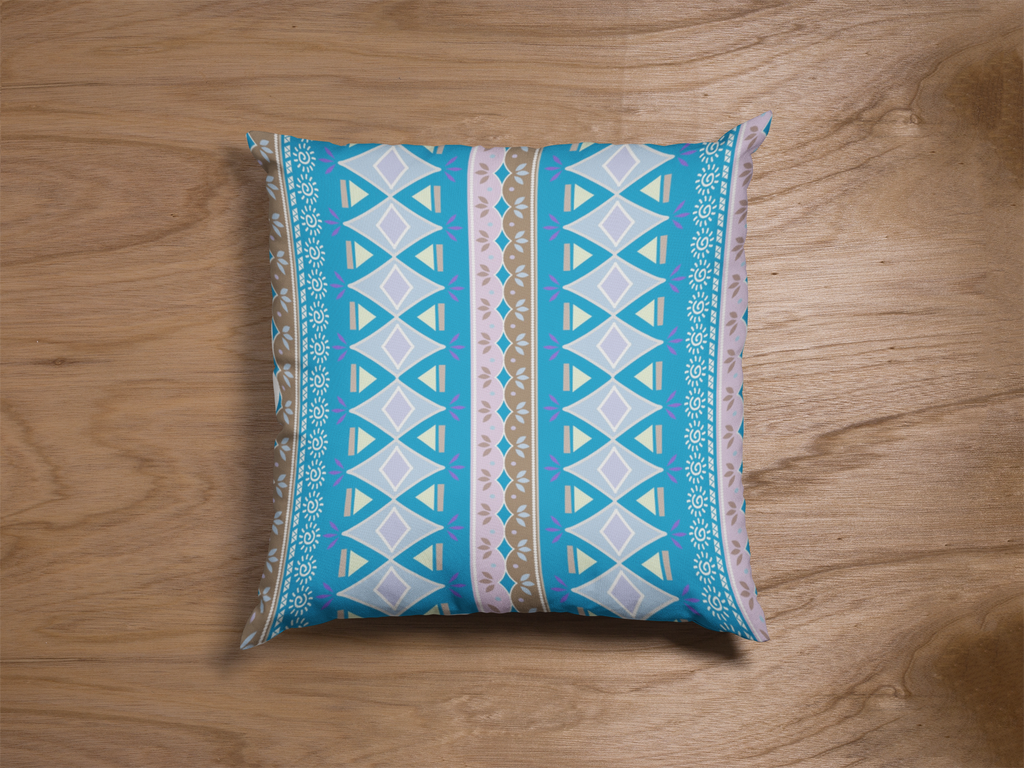 Lifestyle view of digital printed cushion cover #53 | Myyra Jaipur