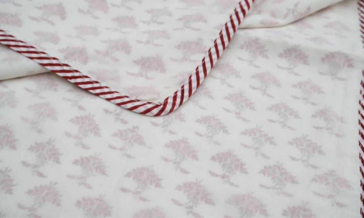 Dohar (lightweight cotton quilt) styled view from Myyra Jaipur