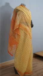Saree Hand Block Printed Cotton