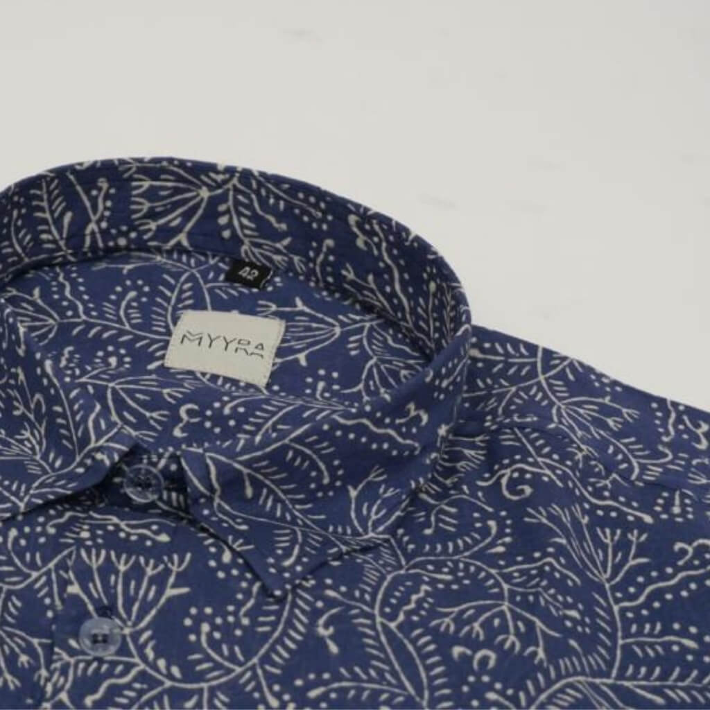 Block Printed Full Sleeve Shirt Pure Cotton