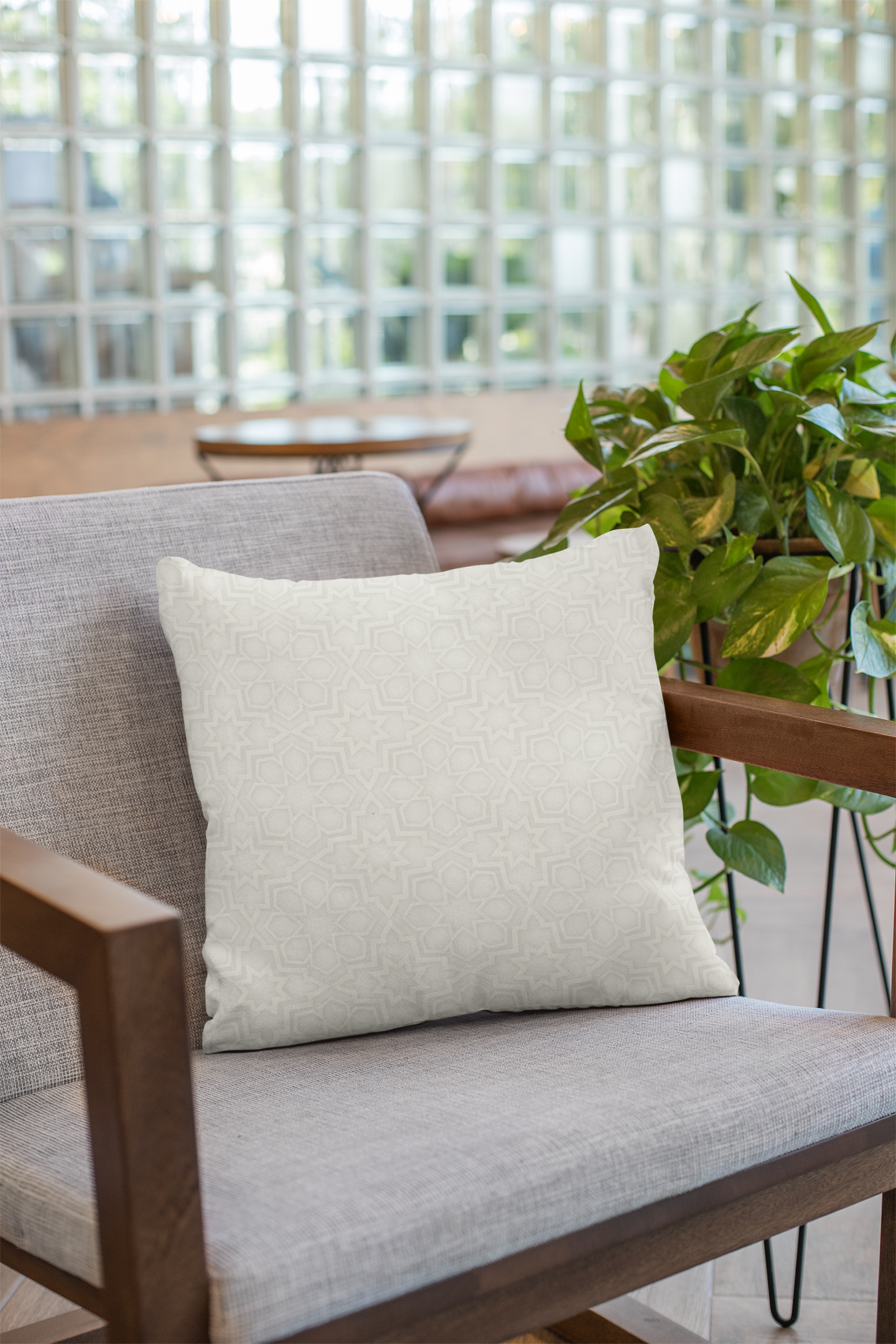 Lifestyle view of digital printed cushion cover #54 | Myyra Jaipur