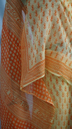 Saree Hand Block Printed Cotton
