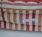 Floor cushion folded showing pattern repeat of hand block print | Myyra Jaipur